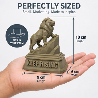 Regular The Lion sculpture size: 10 cm high, 9 cm long and 6 cm wide