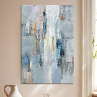 Neutral Tone Abstract Canvas Art | Minimalist Contemporary Wall Decor | HD Canvas Print, Framed, Ready to Hang. (ABSWA05)