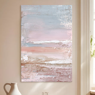 Neutral Tone Abstract Canvas Art | Minimalist Contemporary Wall Decor | HD Canvas Print, Framed, Ready to Hang. (ABSWA04)