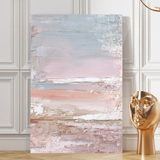 Neutral Tone Abstract Canvas Art | Minimalist Contemporary Wall Decor | HD Canvas Print, Framed, Ready to Hang. (ABSWA04)