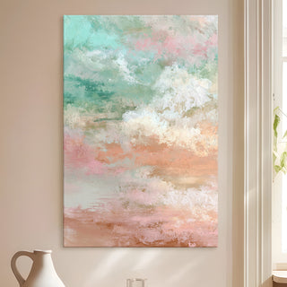 Neutral Tone Abstract Canvas Art | Minimalist Contemporary Wall Decor | HD Canvas Print, Framed, Ready to Hang. (ABSWA02)