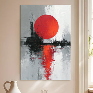 Cityscape Modern Wall Art, HD Canvas Print, Framed, Ready to Hang. (MOWA70)