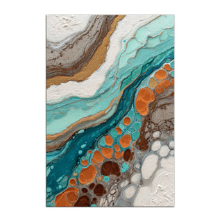 Modern Fluid Wall Art, HD Canvas Print, Framed, Ready to Hang. (ABWA69)