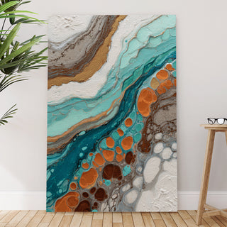 Modern Fluid Wall Art, HD Canvas Print, Framed, Ready to Hang. (ABWA69)