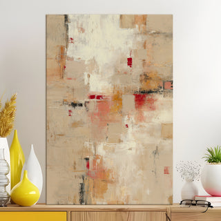 Neutral Tone Abstract Canvas Art | Minimalist Contemporary Wall Decor | HD Canvas Print, Framed, Ready to Hang. (ABSWA03)