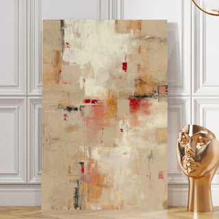 Neutral Tone Abstract Canvas Art | Minimalist Contemporary Wall Decor | HD Canvas Print, Framed, Ready to Hang. (ABSWA03)