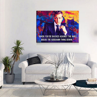 Harvey Specter Inspirational Canvas Framed Posters With Motivational Quotes in Large Size for Office and Startups.