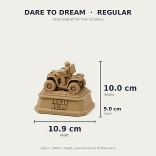 Dare to Dream (Astronaut) desk trophy Regular size with measurements