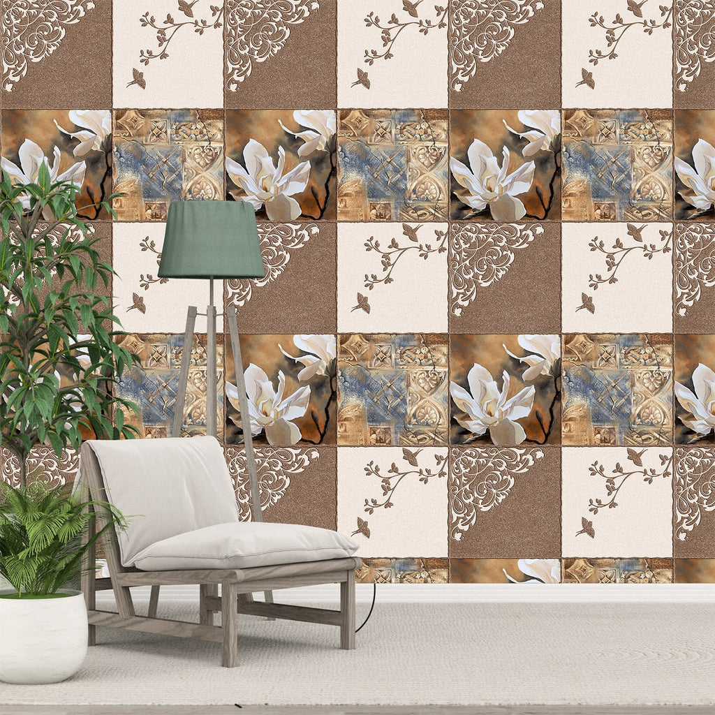 Floral Moroccan Pattern Wallpaper For Living Rooms