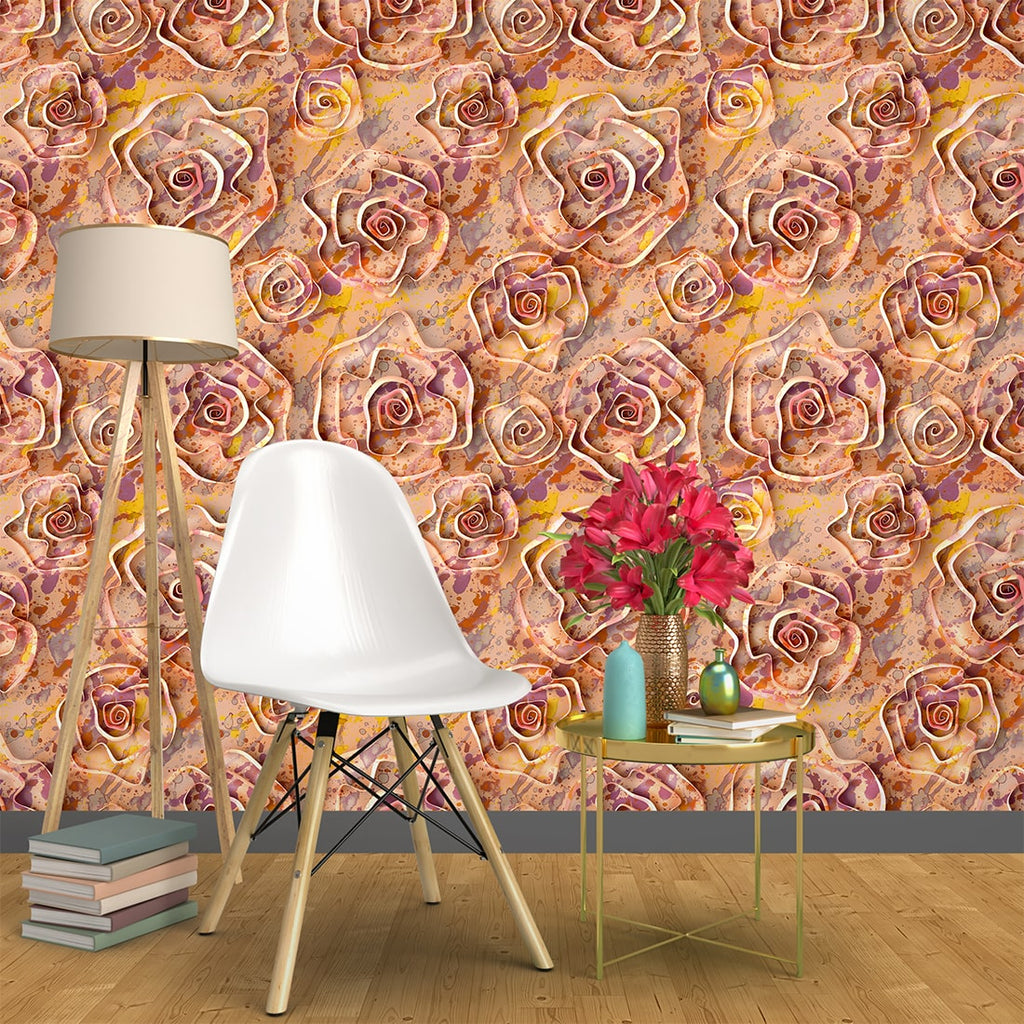 3D Multicolor Rose floral wallpaper 