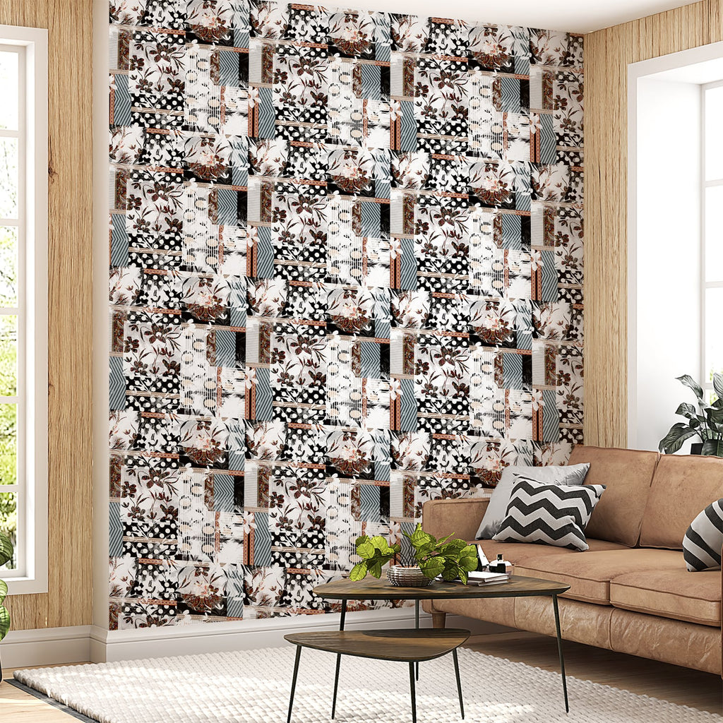 Luxury white Floral Wallpaper for Living Room